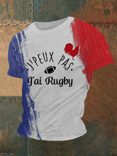 T-shirt à manches courtes imprimé Je Peux Pas J'ai Rugby Homme